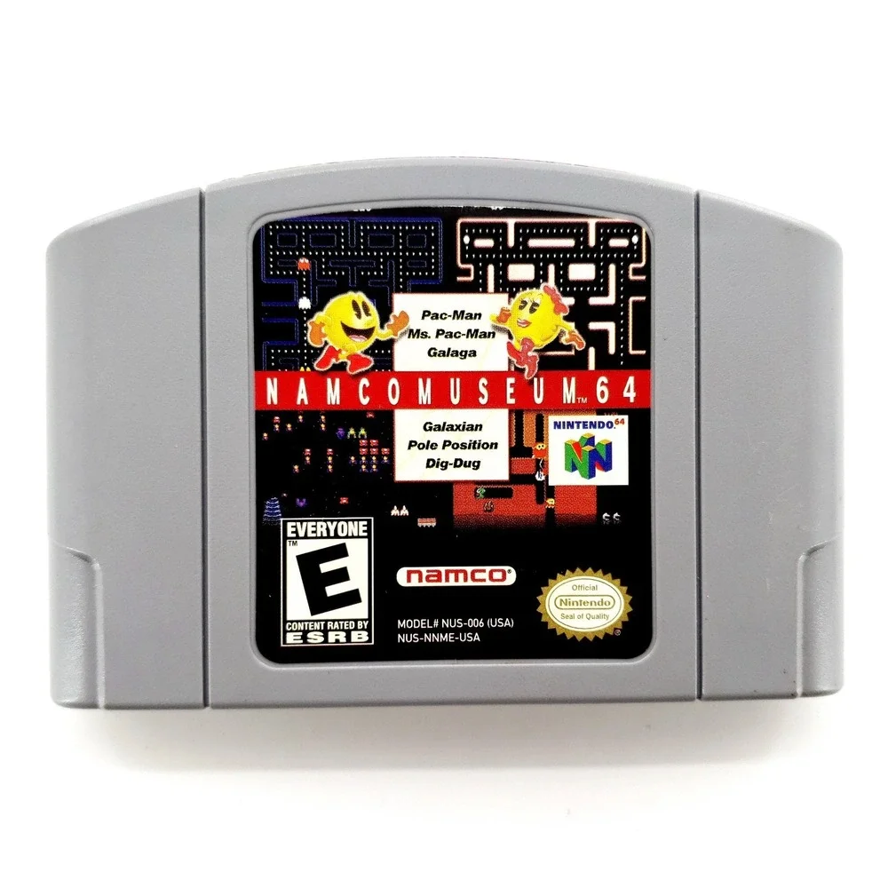 Namco Museum 64 (Nintendo 64, 1999) Authentic Complete Tested & Works